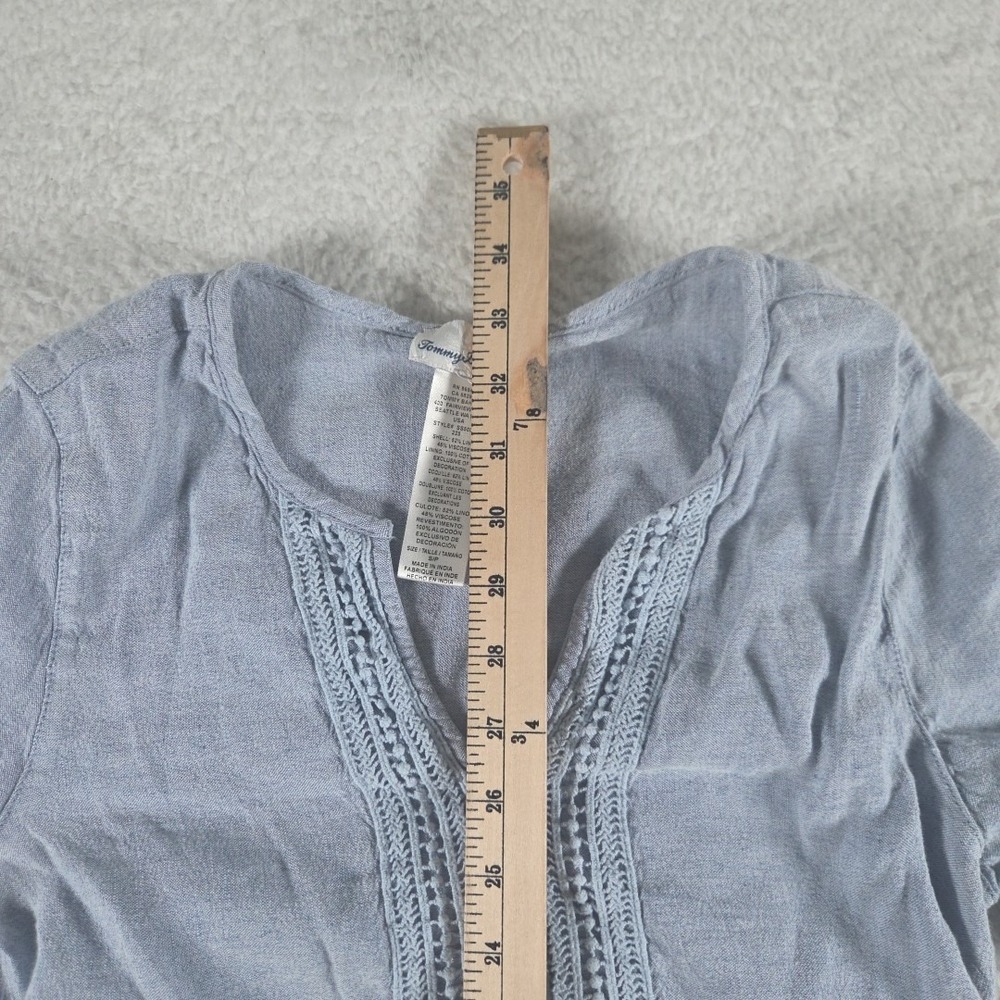 Tommy Bahama Womens Small Linen Viscose Cotton Dress Embroidered - Picture 3 of 10